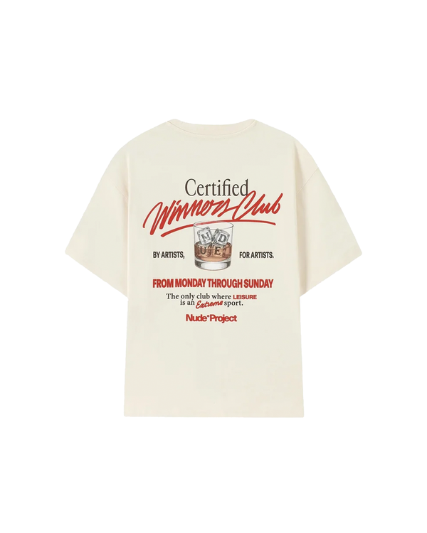Camiseta Nude Project Winners Club Ivory Off White