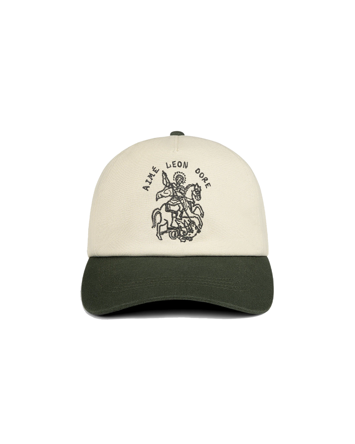 Boné Aimé Leon Dore Saint George Logo Hat Bege/Verde