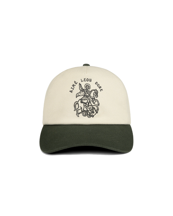 Boné Aimé Leon Dore Saint George Logo Hat Bege/Verde