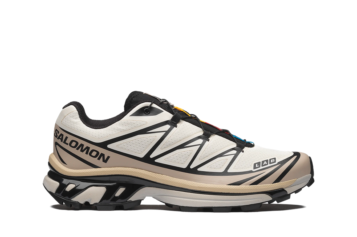 Tênis Salomon XT-6 Vanilla Ice Black Silver Cloud Bege