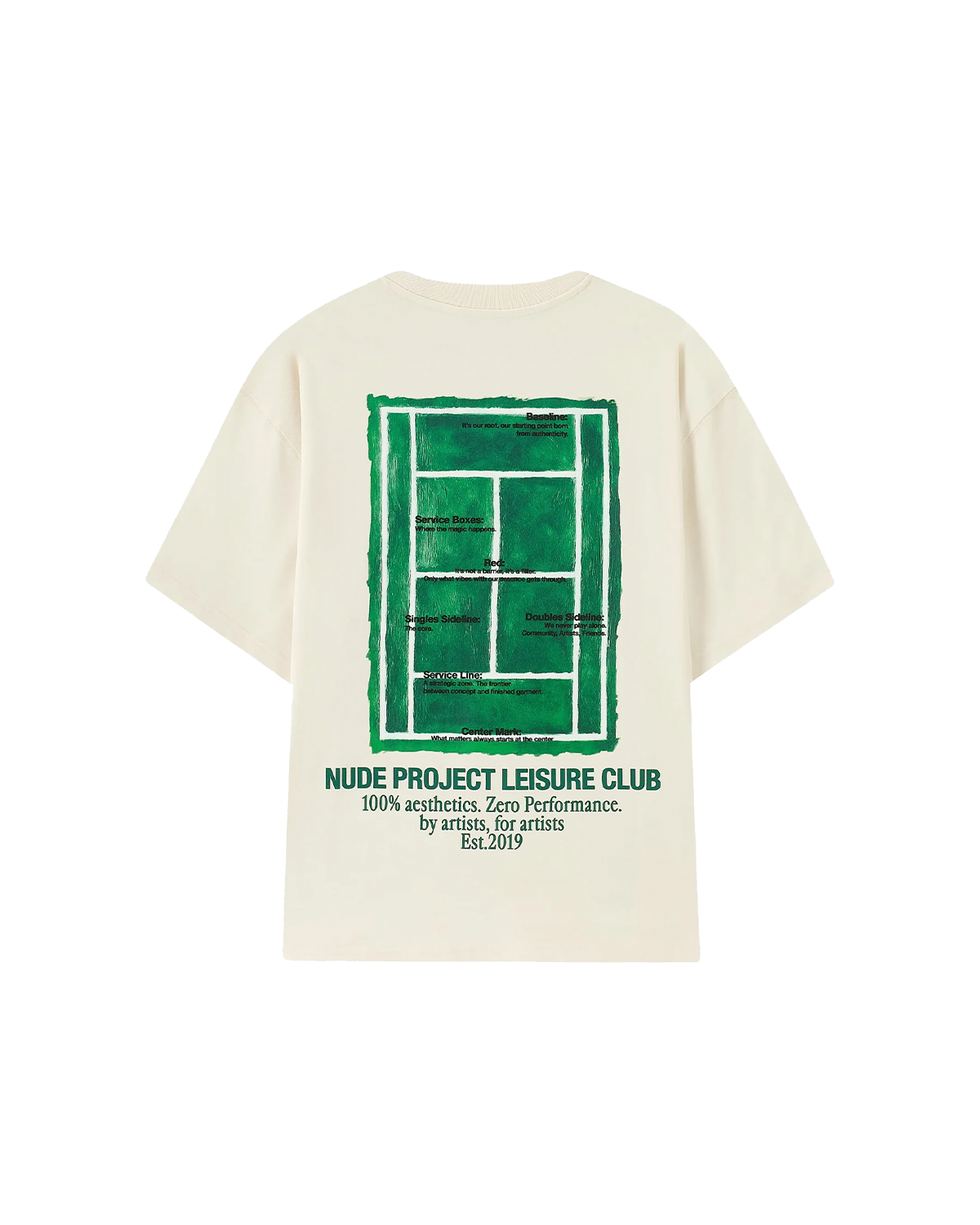 Camiseta Nude Project Court Ivory Off White