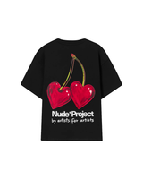Camiseta Nude Project Juicy Cherry Black Preto