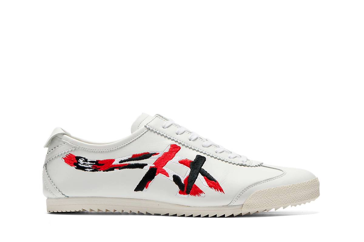 Tênis Onitsuka Tiger Mexico 66 Deluxe White Classic Red Branco