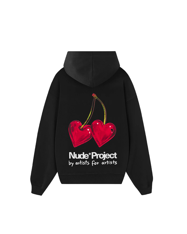 Moletom Nude Project Juicy Cherry Black Preto