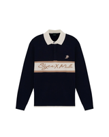 Polo Slyce Tricot Manga Longa Slyce X Mulli Navy Azul Marinho