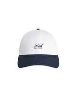Boné Kith Script Two Tone Classic Nocturne Branco/Azul Marinho