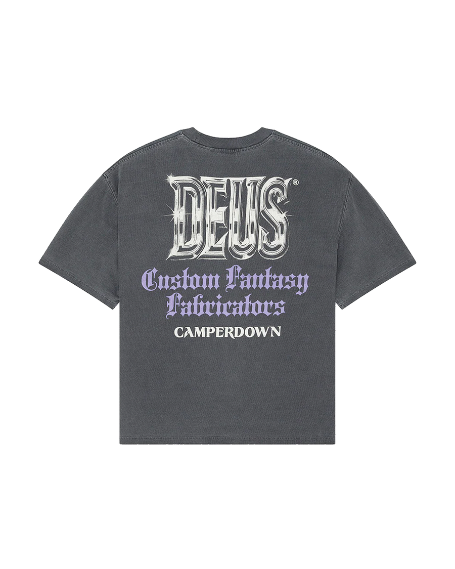 Camiseta Deus Ex Machina Metal Fabricator Anthracite Cinza