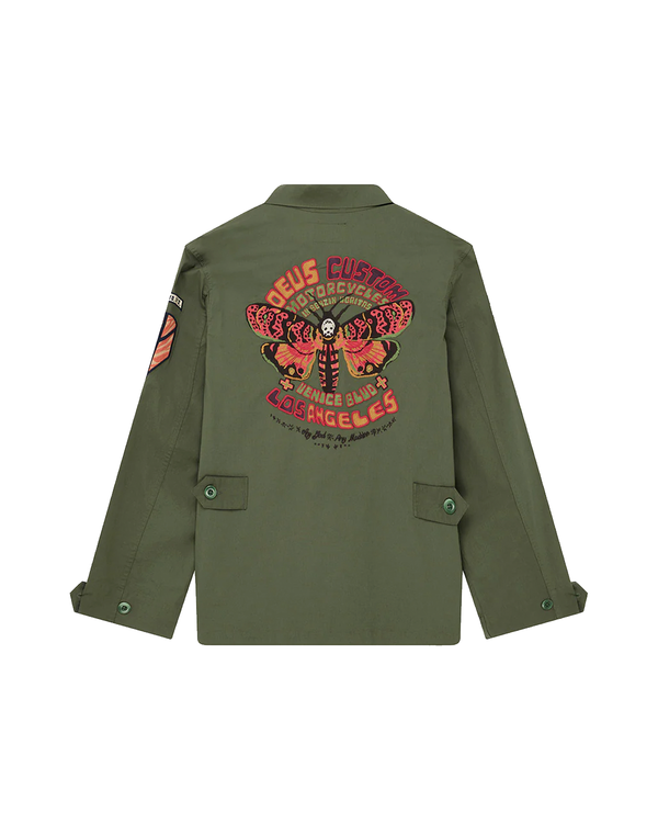 Camisa Deus Ex Machina Overshirt Relaxed Fit Power Verde