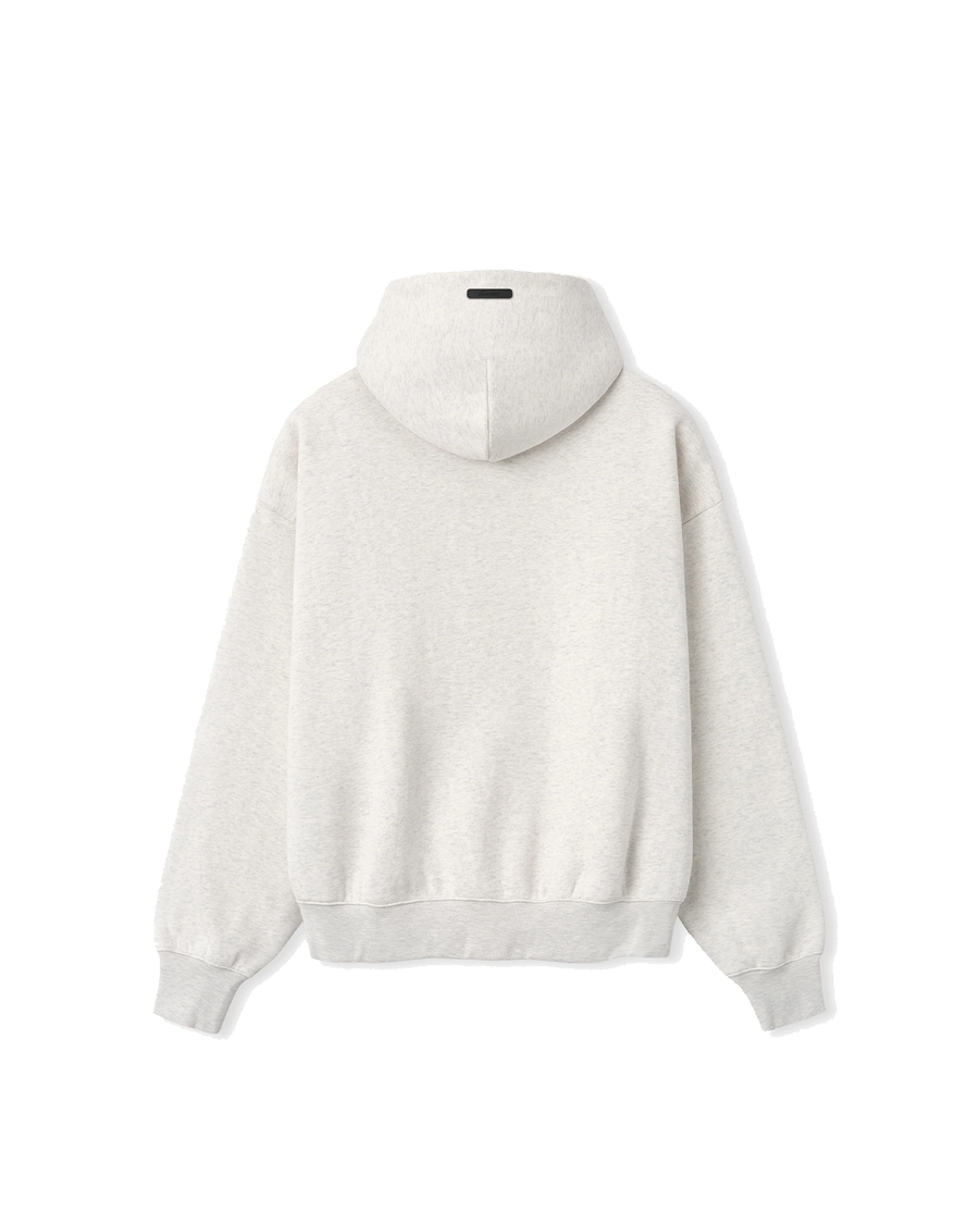 Moletom Fear Of God Essentials Signature SS26 Classic Hoodie Oatmeal Heather Cinza