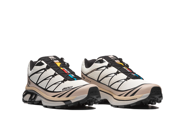 Tênis Salomon XT-6 Vanilla Ice Black Silver Cloud Bege — vista alternativa