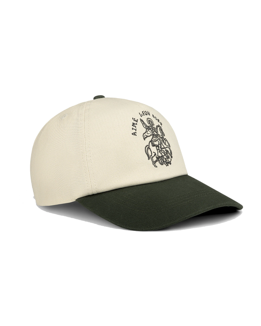 Boné Aimé Leon Dore Saint George Logo Hat Bege/Verde
