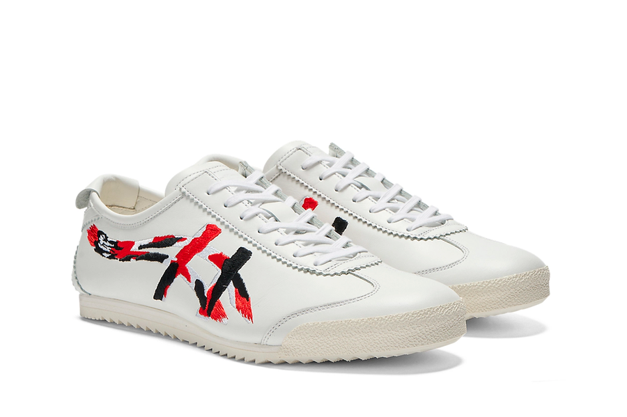 Tênis Onitsuka Tiger Mexico 66 Deluxe White Classic Red Branco