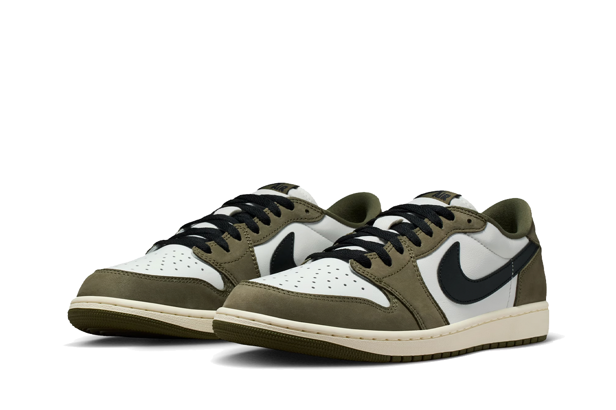 Tênis Nike Air Jordan 1 Low OG Olive Verde