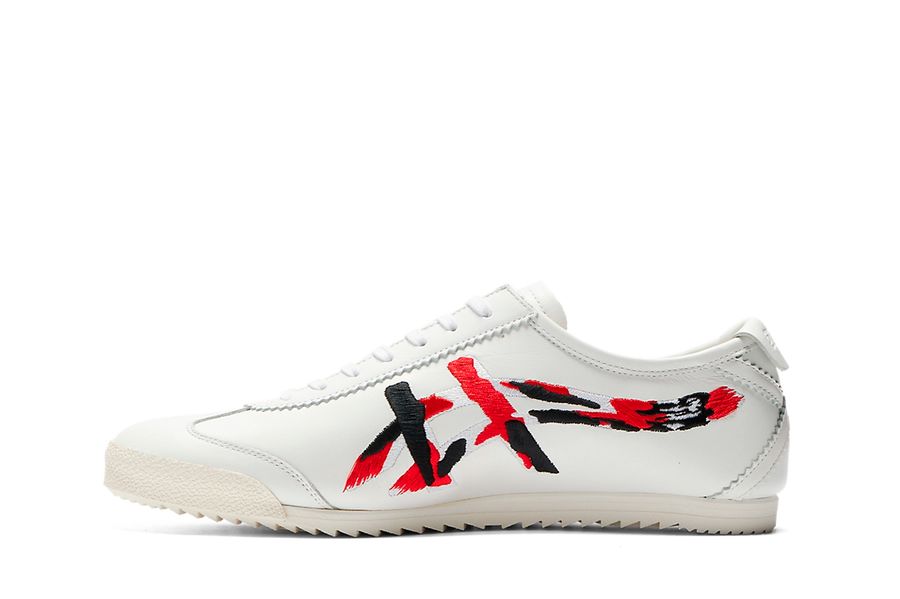 Tênis Onitsuka Tiger Mexico 66 Deluxe White Classic Red Branco