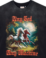 Camiseta Deus Ex Machina Box Fit Horseplay Chumbo Cinza