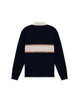 Polo Slyce Tricot Manga Longa Slyce X Mulli Navy Azul Marinho