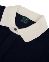Polo Slyce Tricot Manga Longa Slyce X Mulli Navy Azul Marinho