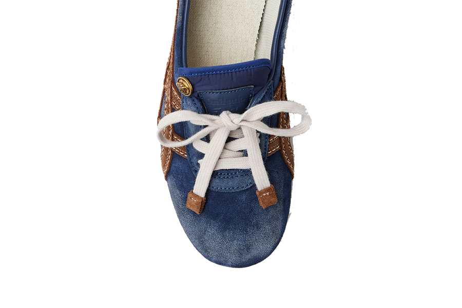 Tênis Onitsuka Tiger x Versace TAI-CHI Sakura Suede Sneakers Blue Azul