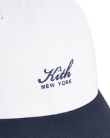 Boné Kith Script Two Tone Classic Nocturne Branco/Azul Marinho