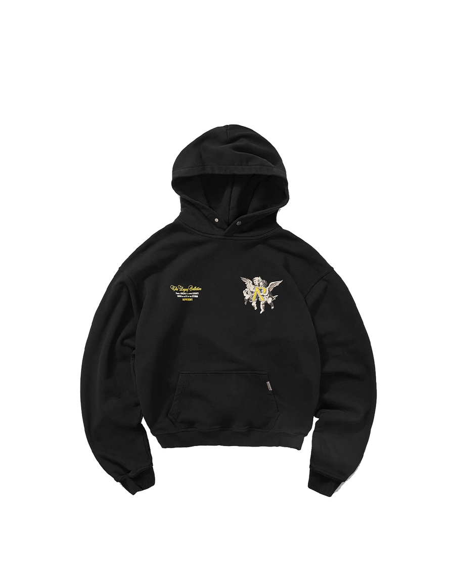 Moletom Represent Clo Legacy Cherubs Jet Black Preto