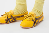 Tênis Onitsuka Tiger x Versace TAI-CHI Sakura Nappa Sneakers Brown Yellow Amarelo