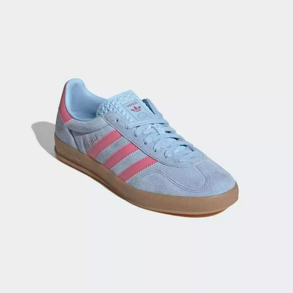 Tênis adidas Gazelle  Indoor Clear Sky Rose Tone Rosa