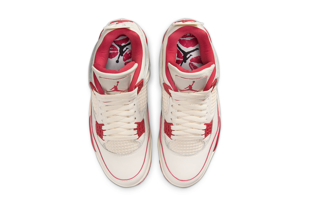 Tênis Nike Air Jordan 4 Retro Valentine's Day Sierra Red Vermelho