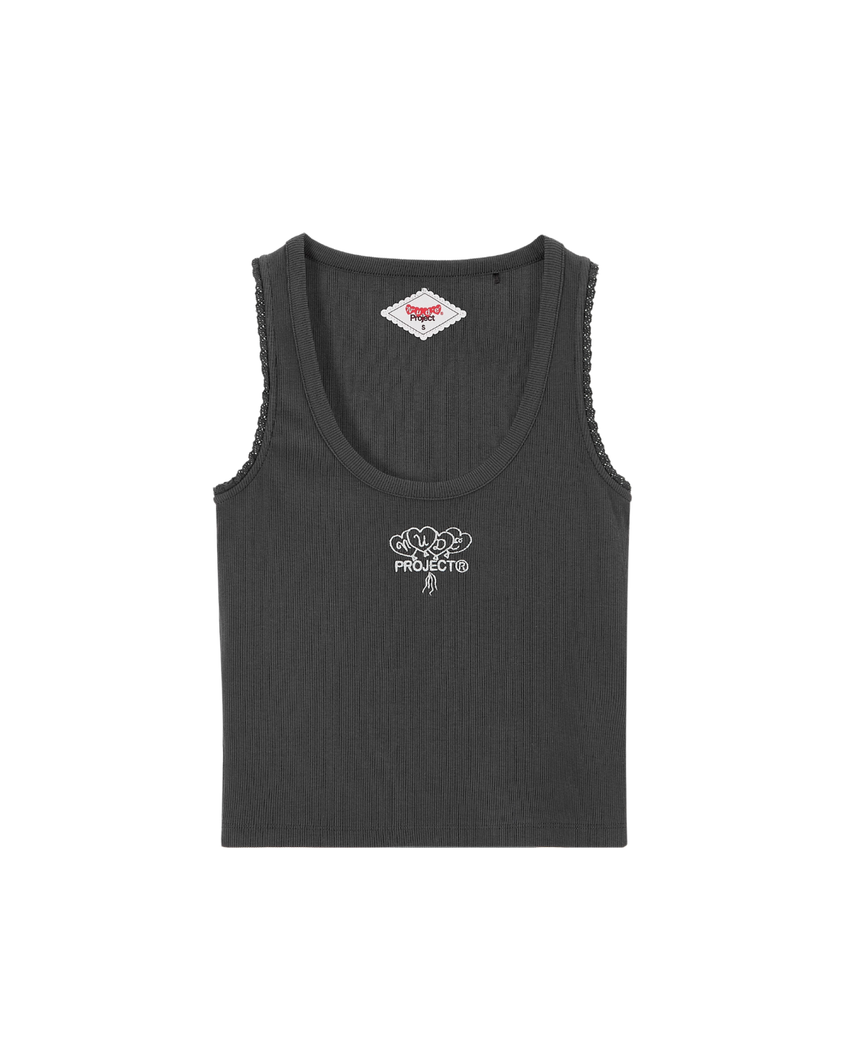 Top Nude Project Storm Tank Ash Cinza