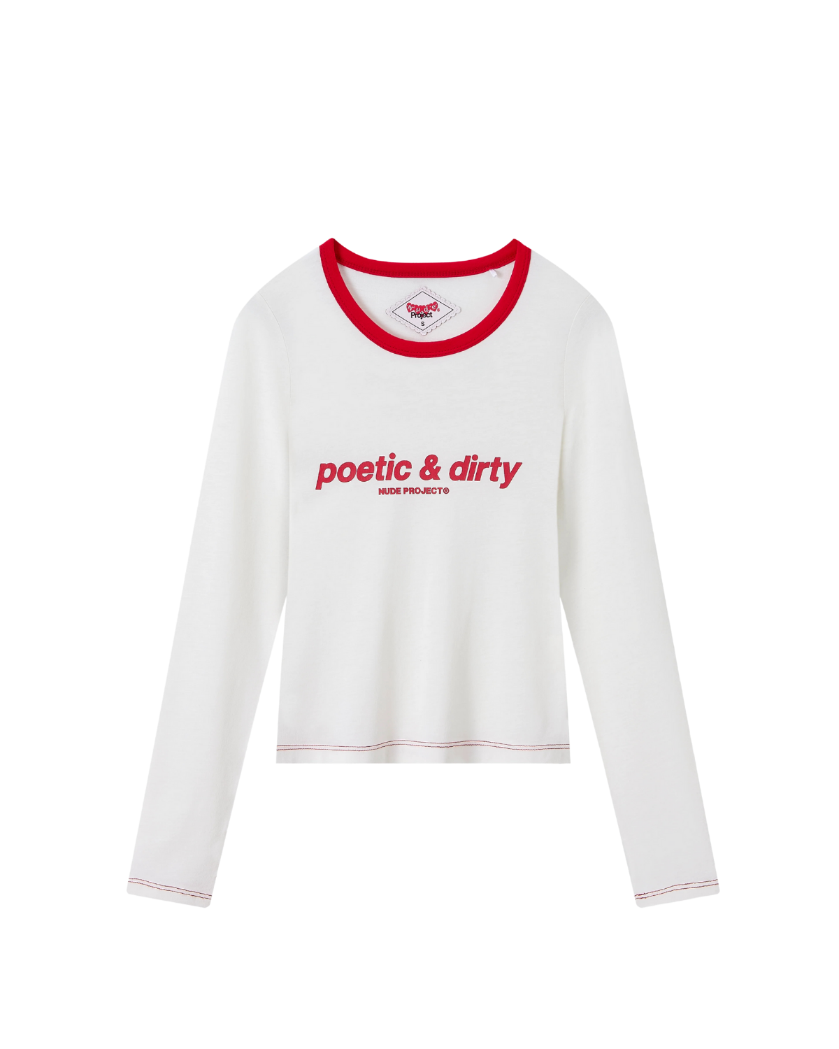 Camiseta Poetic Nude Project em uso