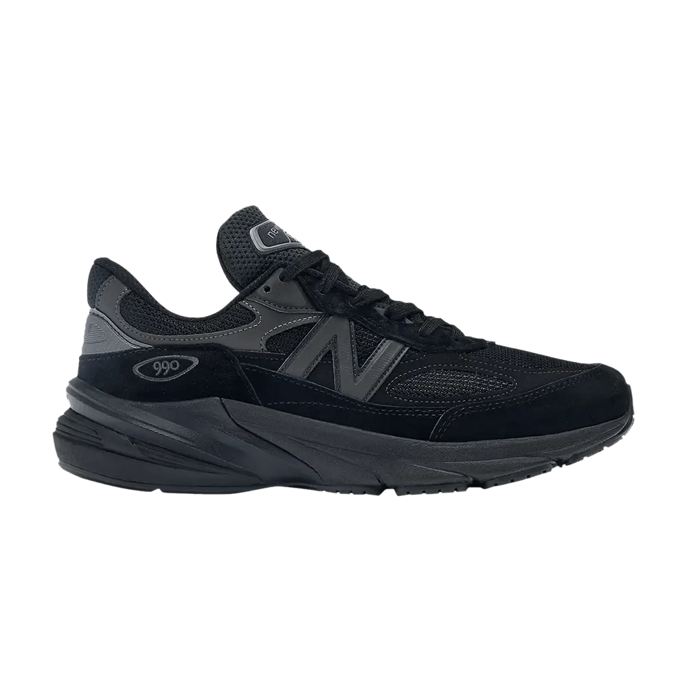 靴 New Balance 990V6 Triple Black 29cm Tênis New Balance 990v6 Made in USA 'Triple Black' por R$ 2.199,99