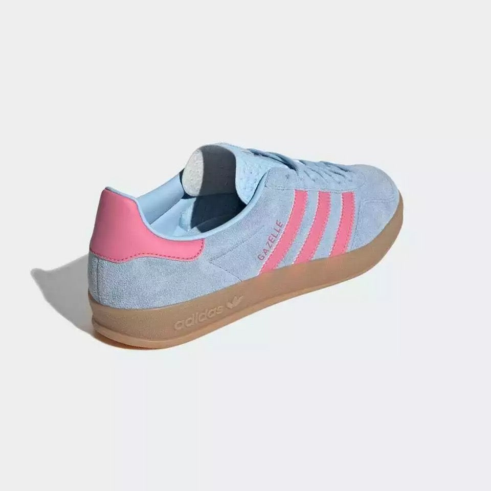 Tênis adidas Gazelle  Indoor Clear Sky Rose Tone Rosa