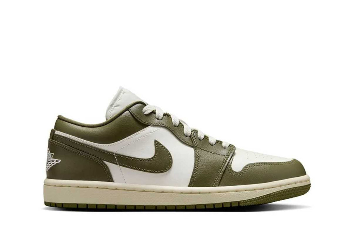 Tênis Nike Air Jordan 1 Low Medium Olive Verde