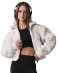 Blusa Alo Yoga Sherpa Edge Bomber Ivory Bege - Alo Yoga - w4535r - 1