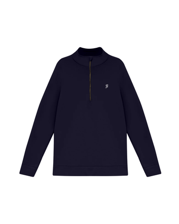 Blusa Slyce Classics Piquet Quarter Zip Azul Marinho - Slyce - SLQZVN - 1