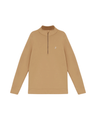 Blusa Slyce Classics Piquet Quarter Zip Bege