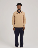 Vista superior Blusa Slyce Classics Piquet Quarter Zip Bege