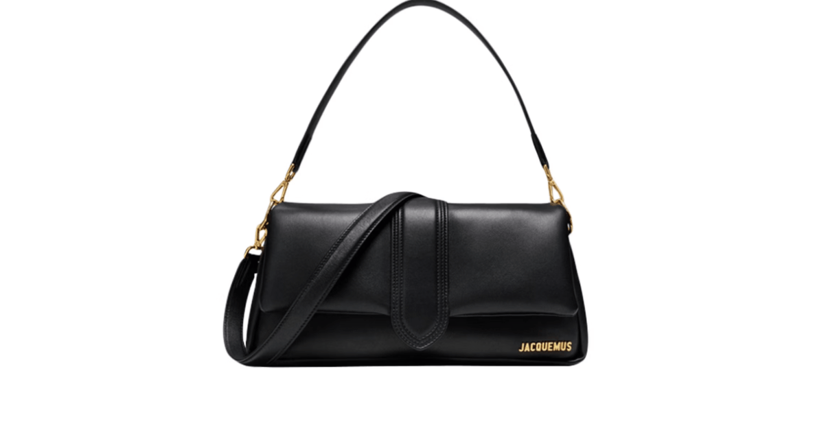 Bolsa Jacquemus Le Bambimou Puffed Flap Bag Black Preto por R