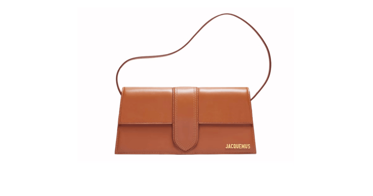 Bolsa Jacquemus Le Bambino Long Flap Bag Light Brown Marrom por R