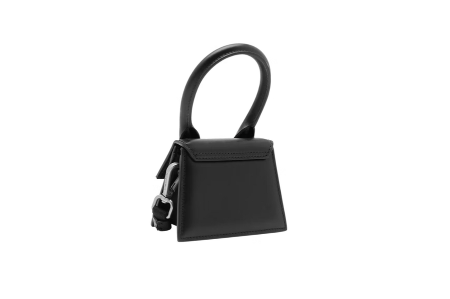 Vista lateral Bolsa Jacquemus Le Chiquito Homme Mini Bag Black Preto