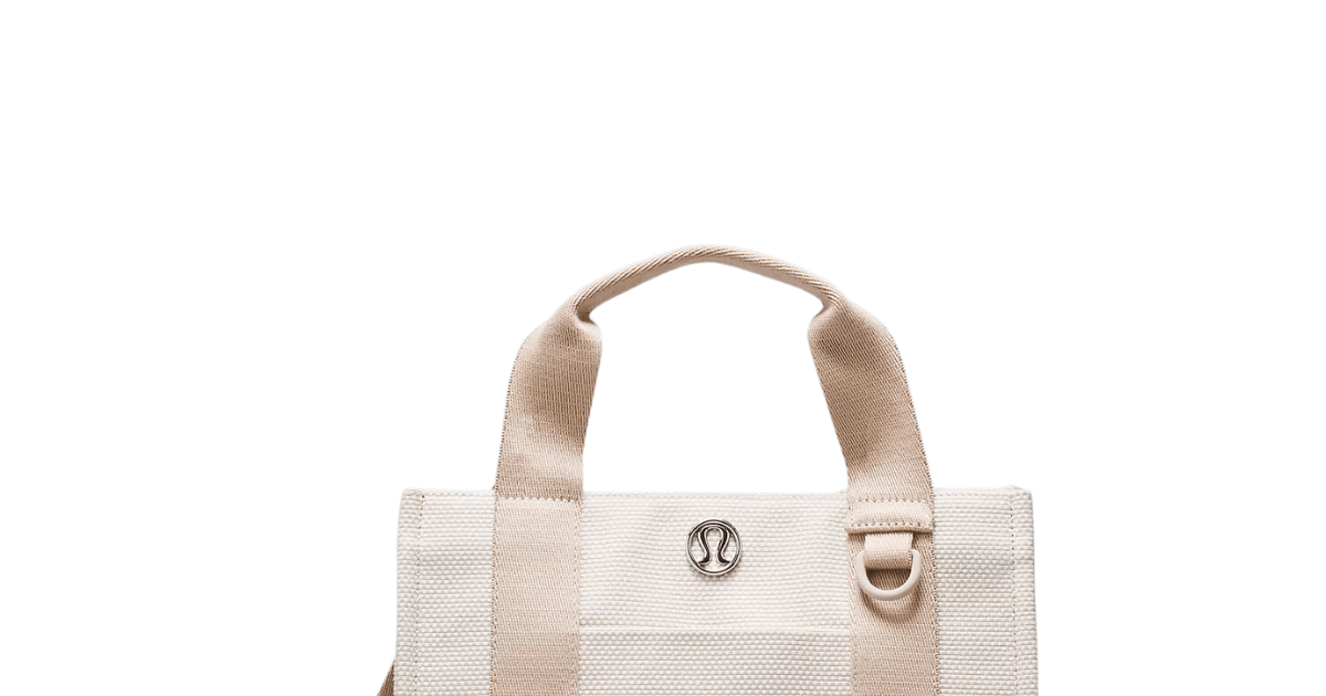 Bolsa Lululemon Mini Tote Bag Two-Tone Canvas 4.5L Bege