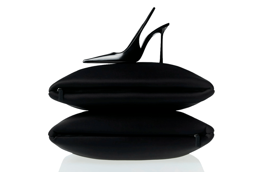 Vista lateral Bolsa Rhode Oversized Bubble Bag Black Preto