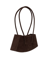 Vista traseira Bolsa Saint Studio Luci Cacto Suede Café Marrom