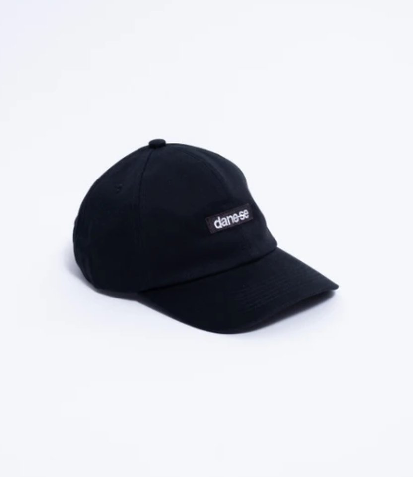 Vista traseira Boné 6 Panel Mini Dane-se Preto