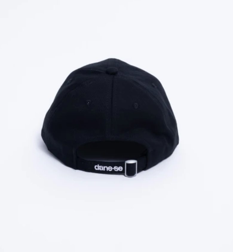 Vista superior Boné 6 Panel Mini Dane-se Preto