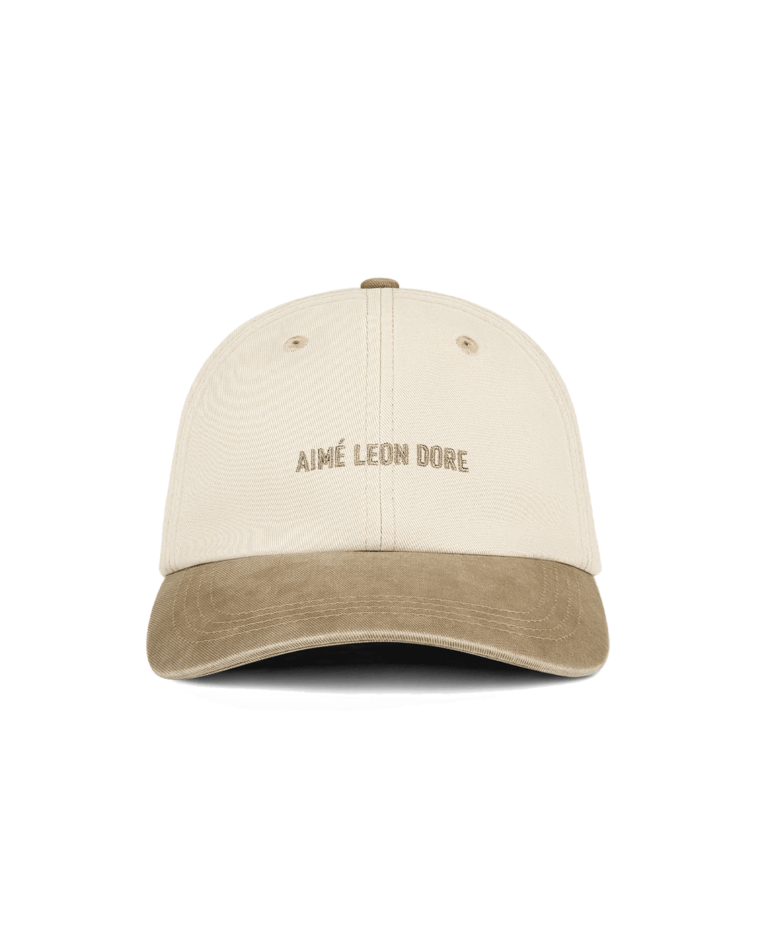 Boné Aimé Leon Dore Pigment Dyed Washed Cotton Cap Plaza Taupe Bege - Aimé Leon Dore - 