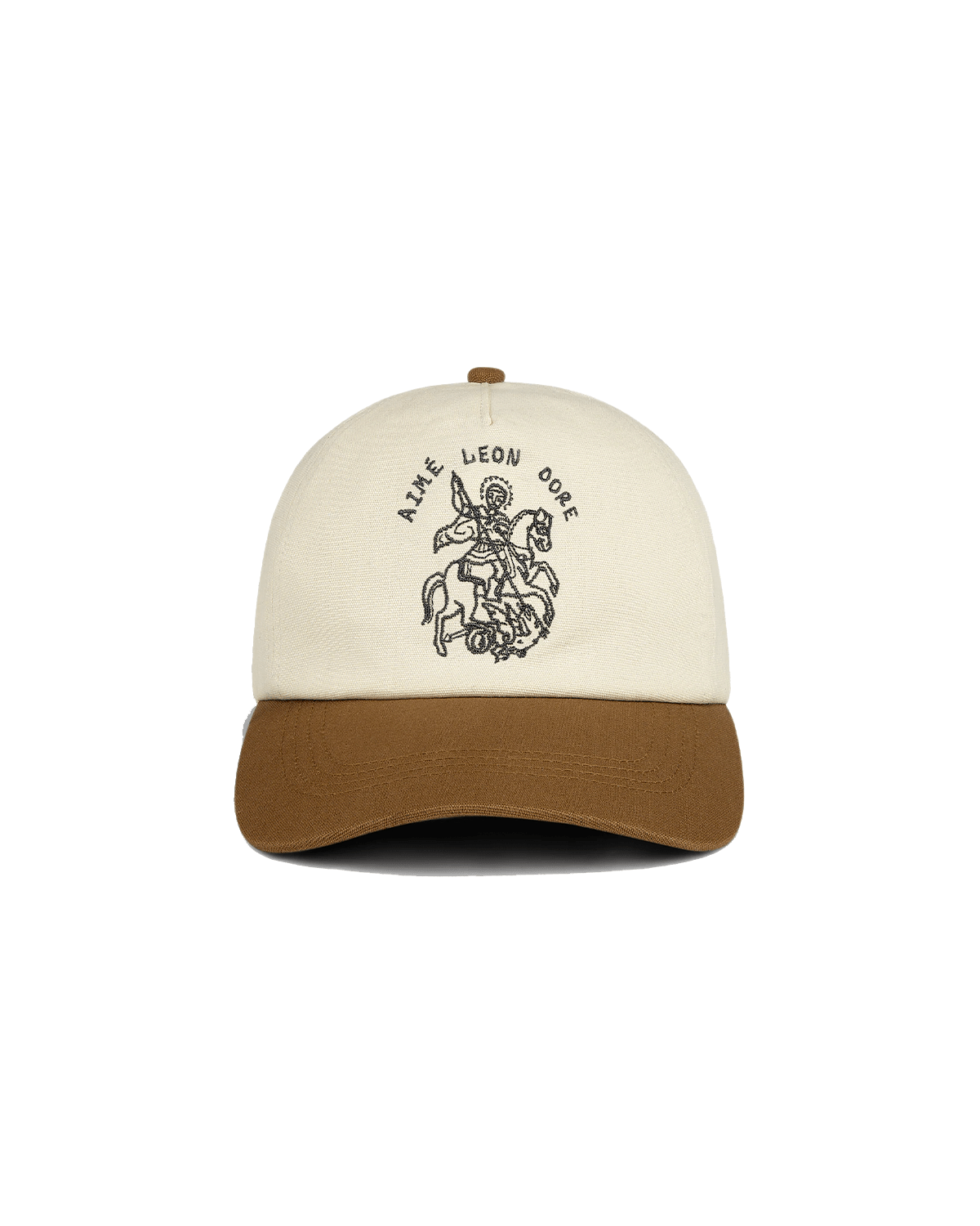 Boné Aimé Leon Dore Saint George Logo Hat Bege/Marrom