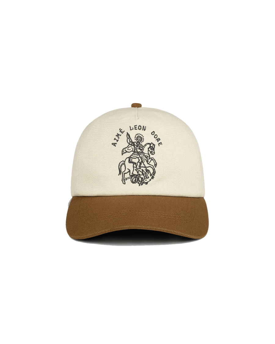 Boné Aimé Leon Dore Saint George Logo Hat Bege/Marrom