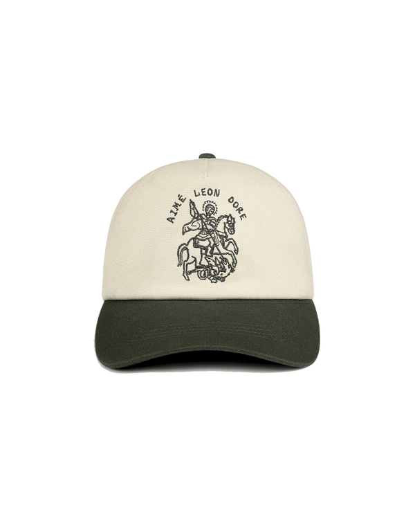 Boné Aimé Leon Dore Saint George Logo Hat Bege/Verde
