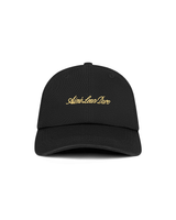 Boné Aimé Leon Dore Washed Script Jet Black Preto em preto original na LK Sneakers