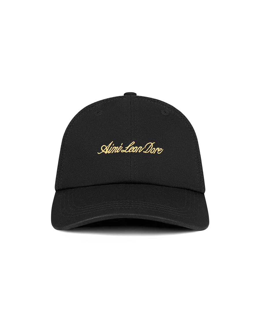 Boné Aime Leon Dore Washed Script Jet Black Preto por R$ 999,99 em